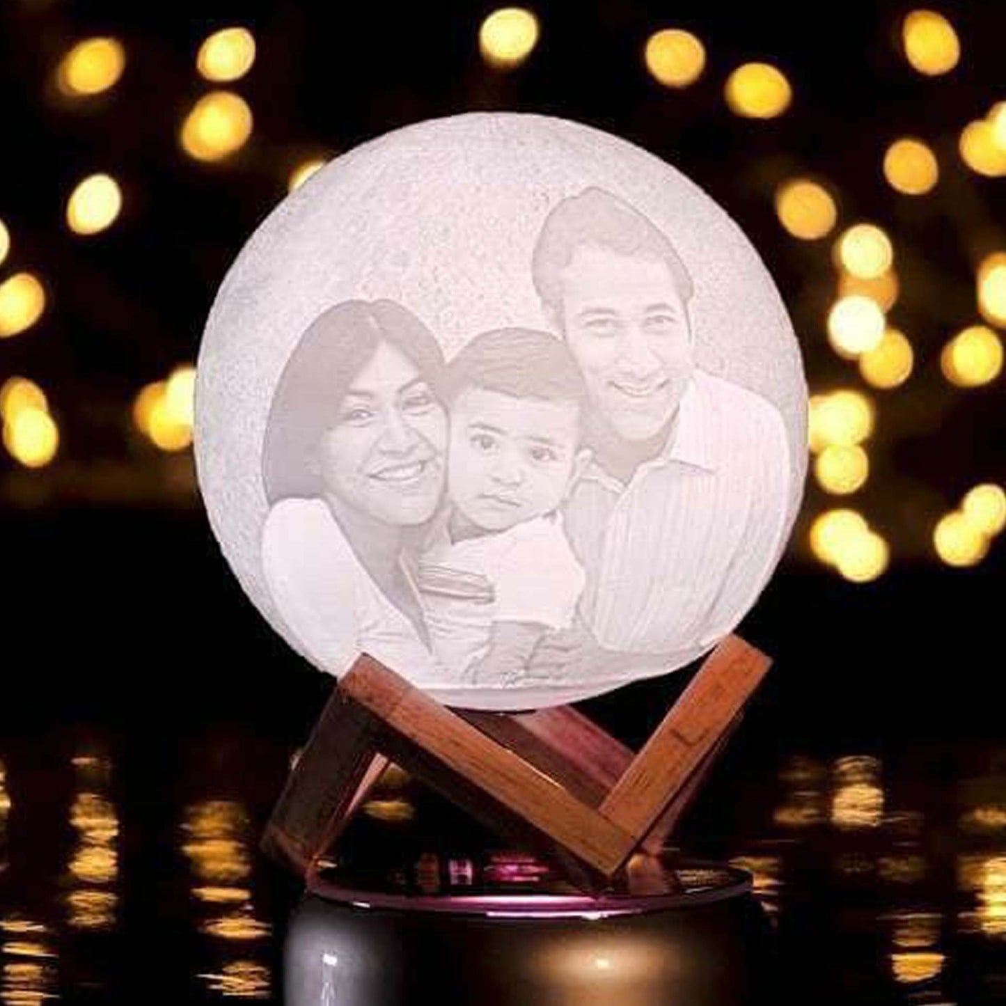 Moon Lamp, Photo Moon Lamp | Personalised Couple Moonlight Lamp - Zestpics