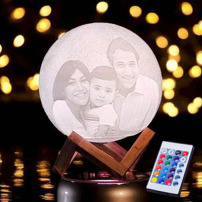 Personalised Moon Lamp | Personalised Couple Moonlight Lamp - Zestpics