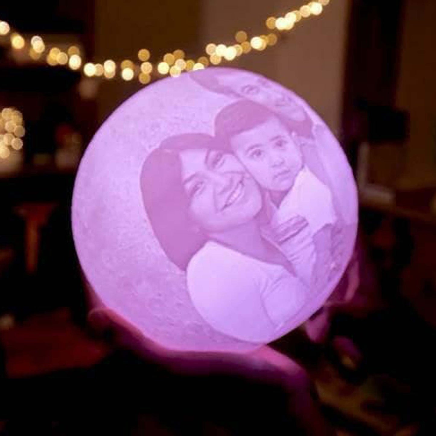 Moon Lamp, Photo Moon Lamp | Personalised Couple Moonlight Lamp - Zestpics