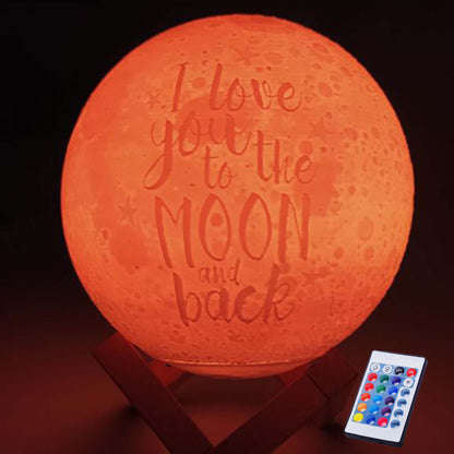 Personalised Moon Lamp | Personalised Couple Moonlight Lamp - Zestpics