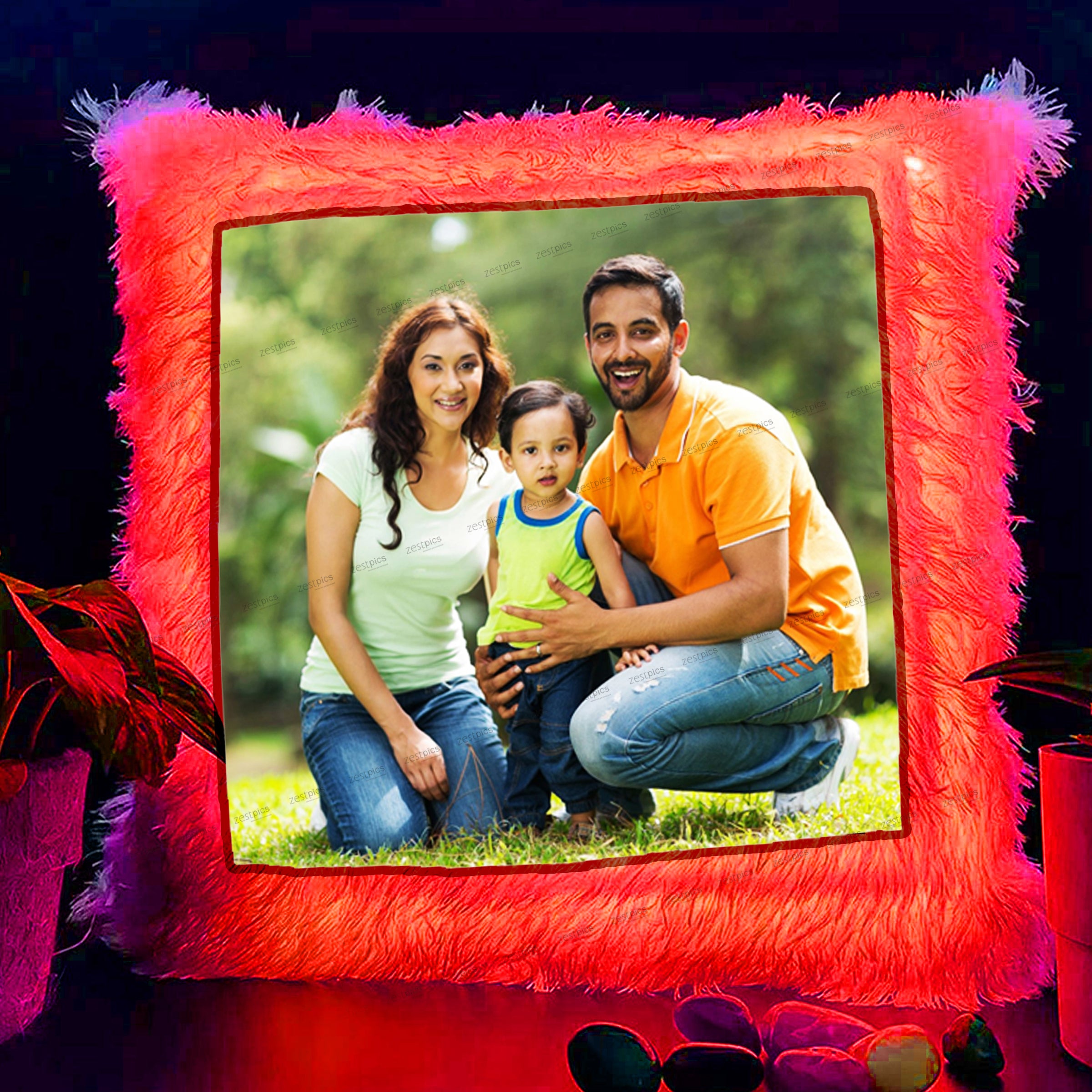 Buy Send Personalized Photo Led Cushions online India Zestpics