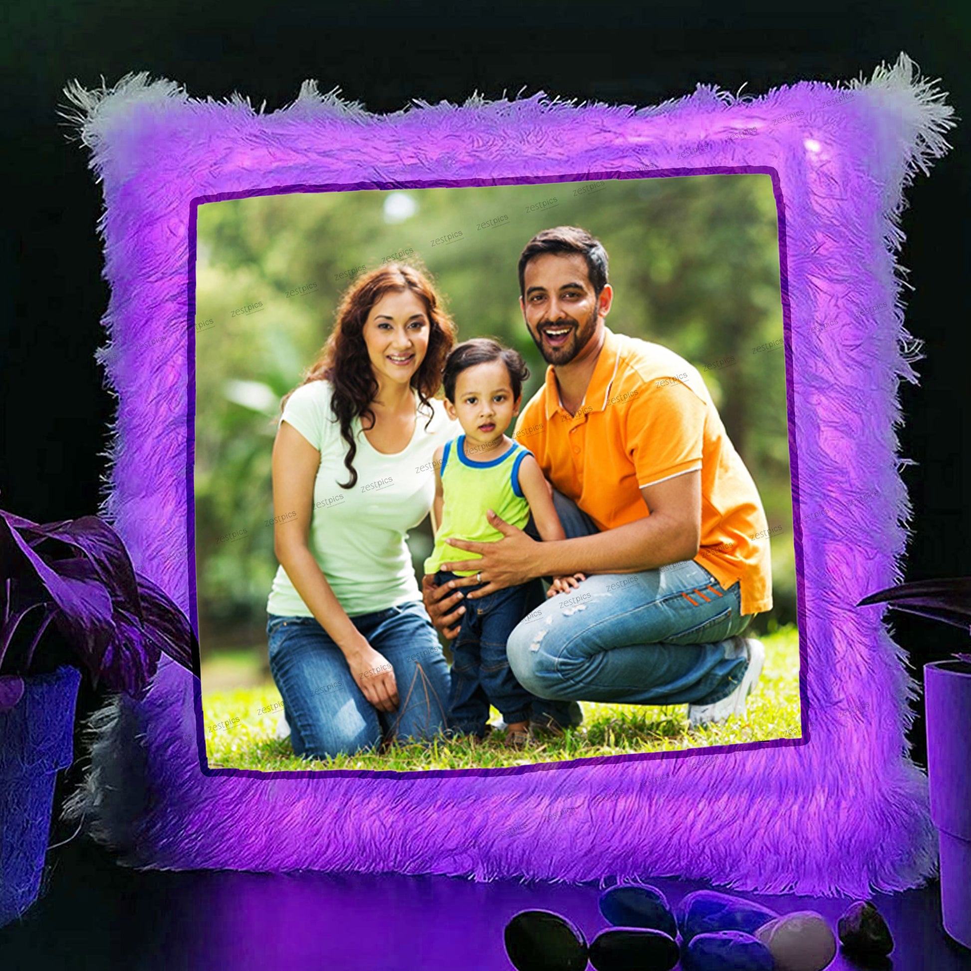 Buy & Send Personalized Photo Led Cushions online India | Zestpics