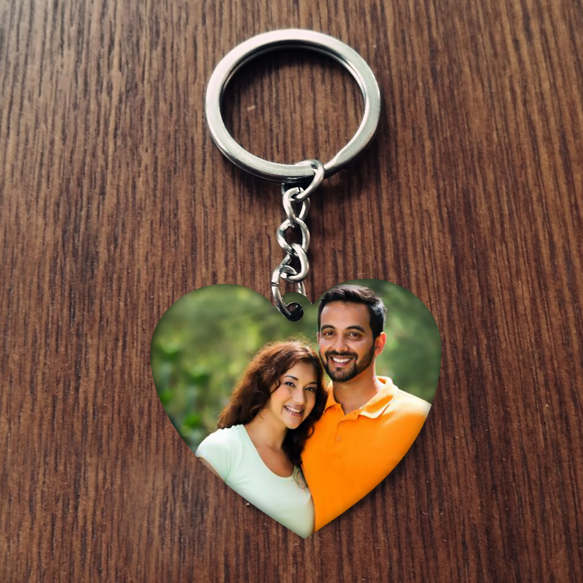 Photo Heart Keychain, Personalized Keychains, Custom Keychains  Online, Valentine' Day Gifts, Zestpics, Hyderabad, India