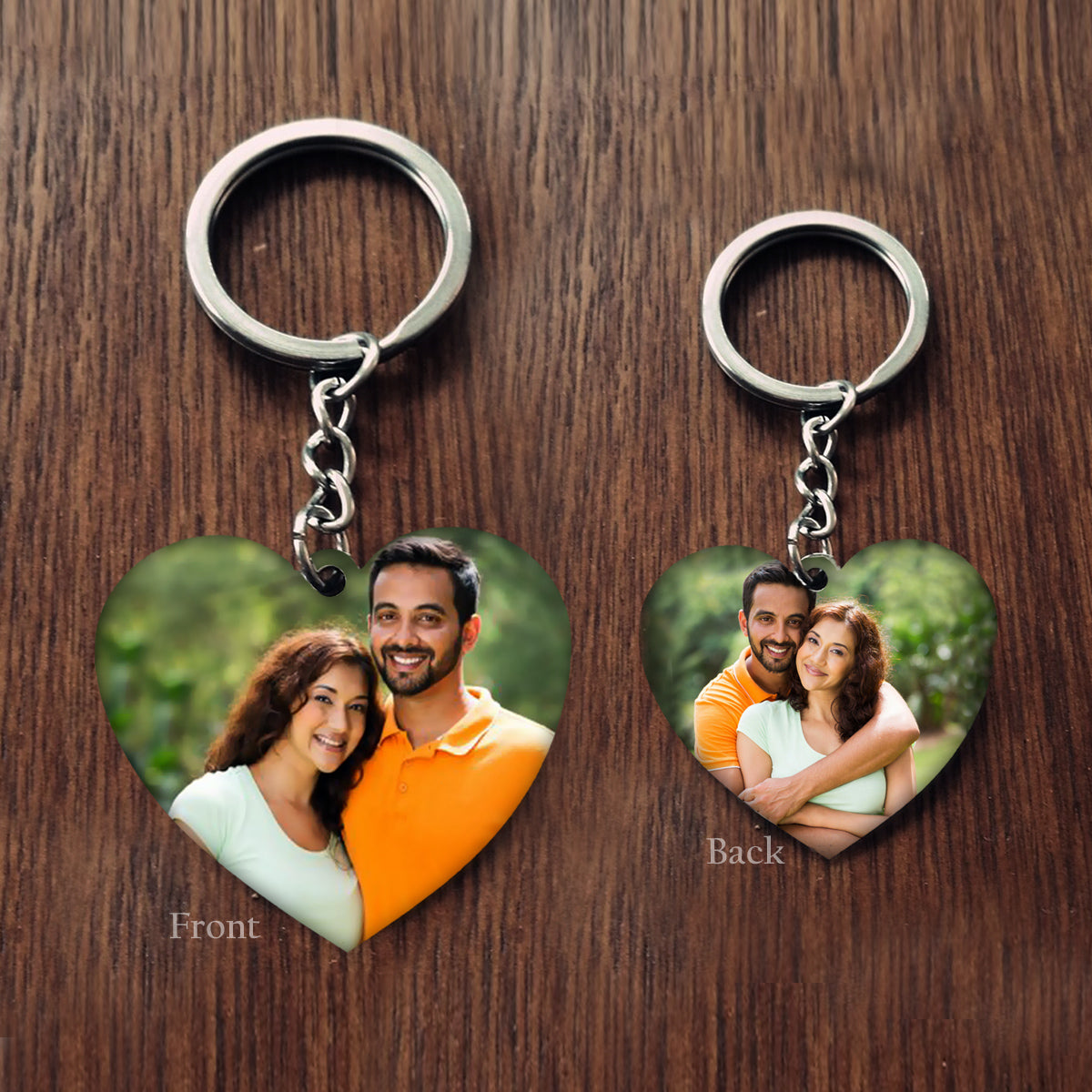 Photo Heart Keychain, Personalized Keychains, Custom Keychains  Online, Valentine' Day Gifts, Zestpics, Hyderabad, India