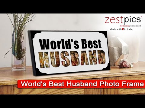 World's Best Husband Frame, Anniversary Gift for Husband and Birthday Gifts for Husband