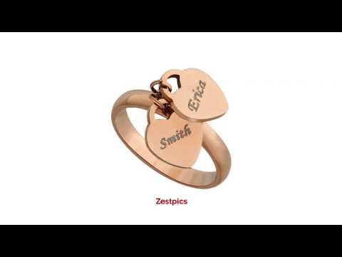 Ladies hot sale name ring