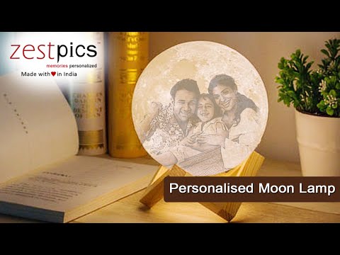 Moon Lamp, Photo Moon Lamp | Personalised Couple Moonlight Lamp - Zestpics