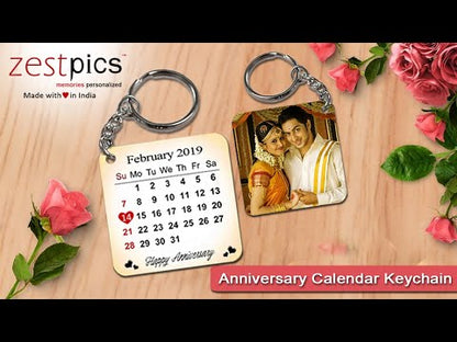 Anniversary Calendar Keychain