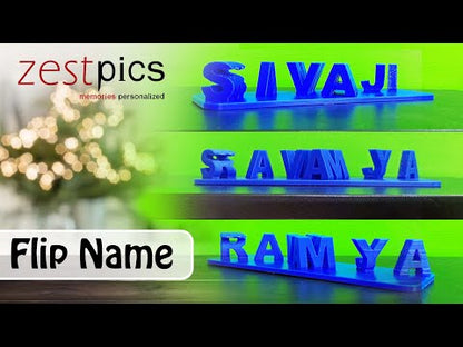 Buy Flip Name, 3D Flip Name Keychains Online in India | Zestpics