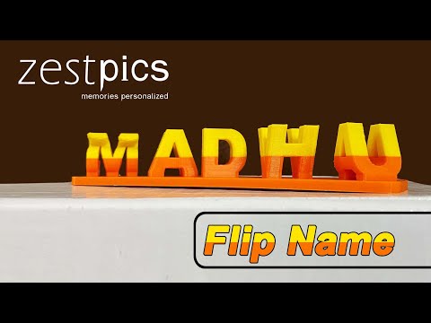 Buy Flip Name, 3D Flip Name Keychains Online in India | Zestpics