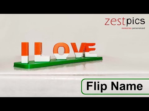 Buy Flip Name, 3D Flip Name Keychains Online in India | Zestpics