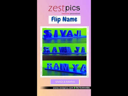 Buy Flip Name, 3D Flip Name Keychains Online in India | Zestpics