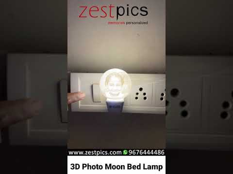 Moon Lamp | Personalised Moon Lamp | 3D Moon Plug | Personalised Moon Bed Lamp | Personalised Couple Moonlight Bed Lamp