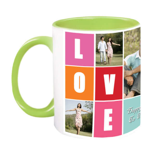 Custom Photo Color Changing Magic Mug, Valentines Day Gift for Him I Love  You to the Moon and Back, Unique Personalized Names Her Love 