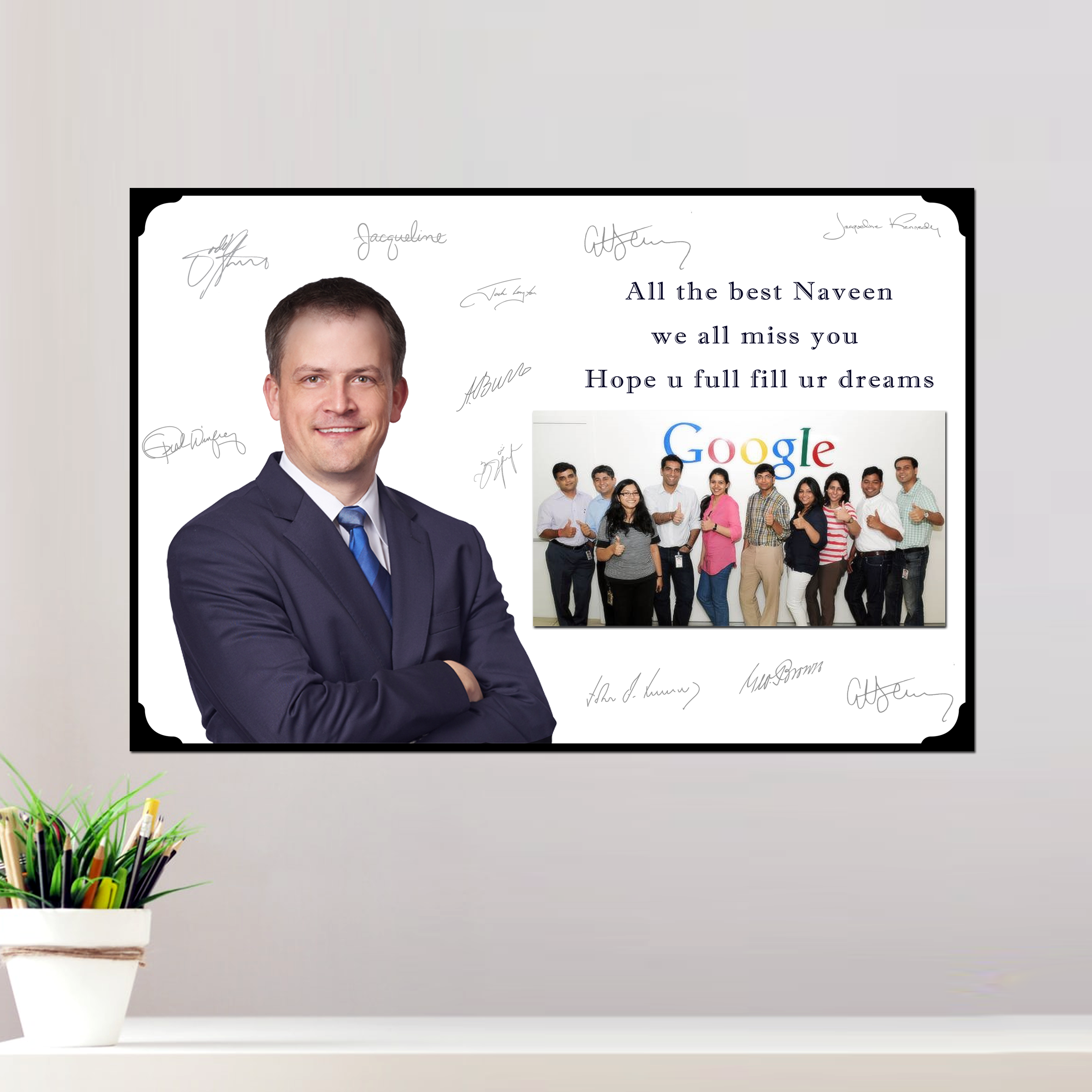Buy Personalized A4 Wooden Finish Photo Memoir, Document, cum Certificate  Frame - For Corporate Gifting, Employee Appreciation, Office Desk, Farewell  Gifts - JAPS5011A4 online - The Gifting Marketplace